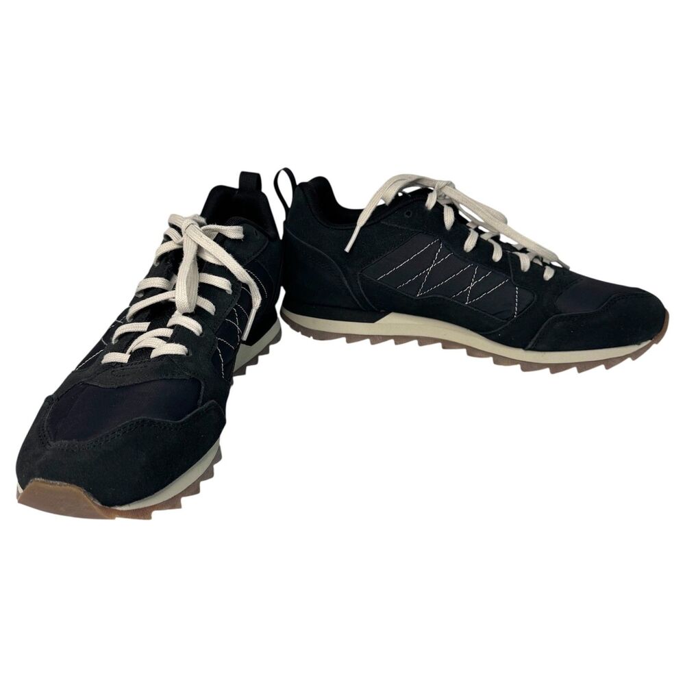 Merrell Alpine Shoes Men's 9.5 Athletic Low Sneakers J16695 Black Suede Lace Up